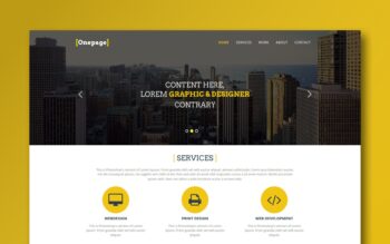one-page-personal-template