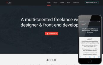 Port a Onepage Portfolio Flat Bootstrap Responsive Web Template