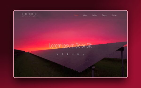 eco power website template