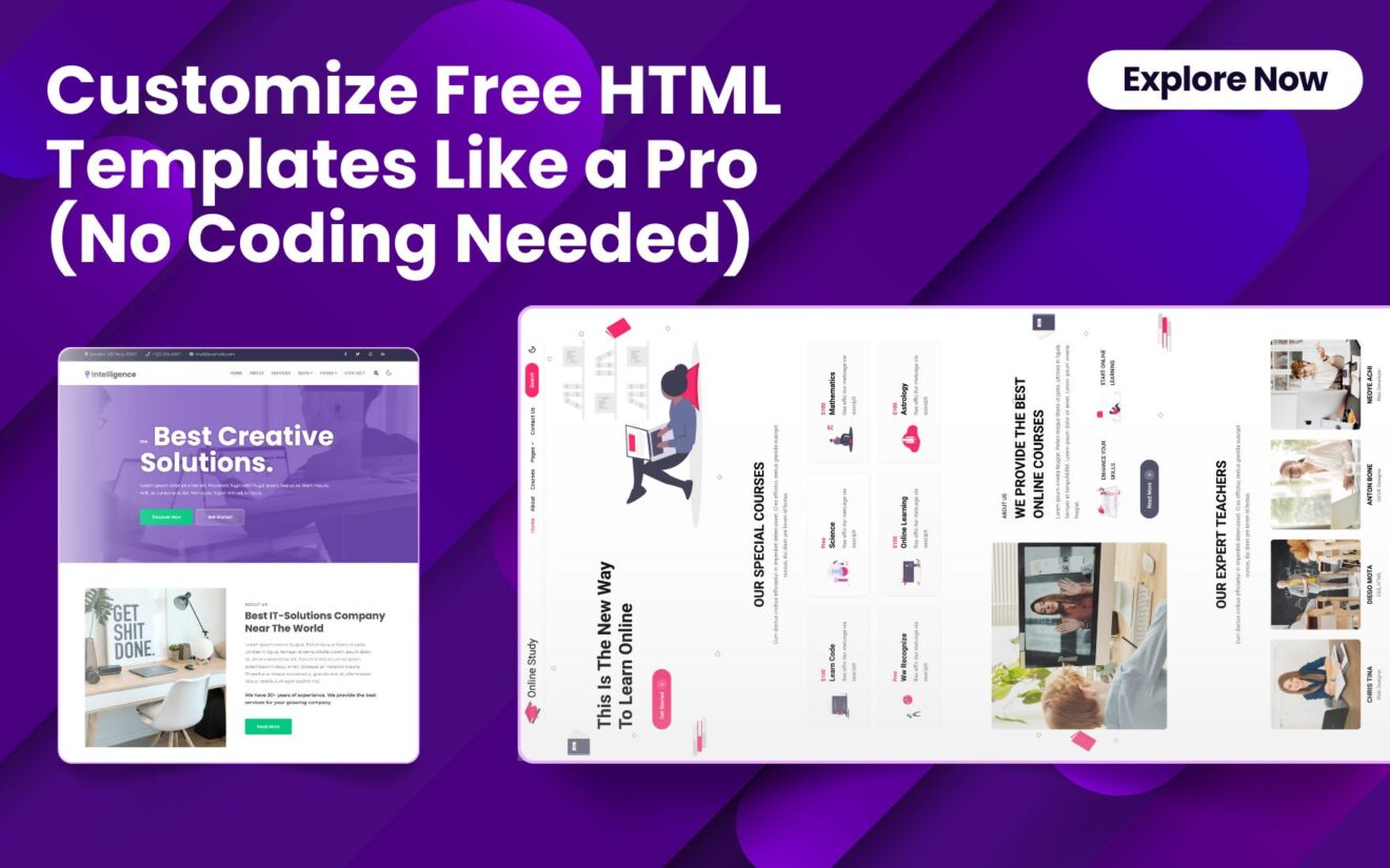 Customize Free HTML Templates Like a Pro (No Coding Needed)