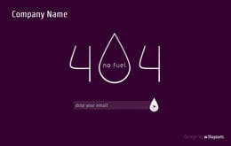 Fuel 404 page not found web and mobile template