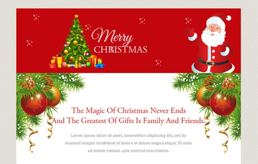 Merry Christmas A Newsletter Responsive Web Template W3Layouts