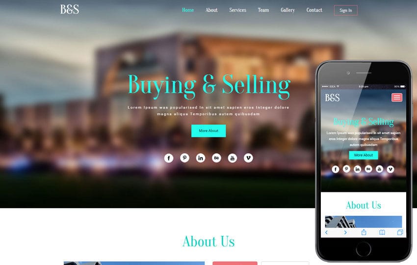 responsive html templates real estate