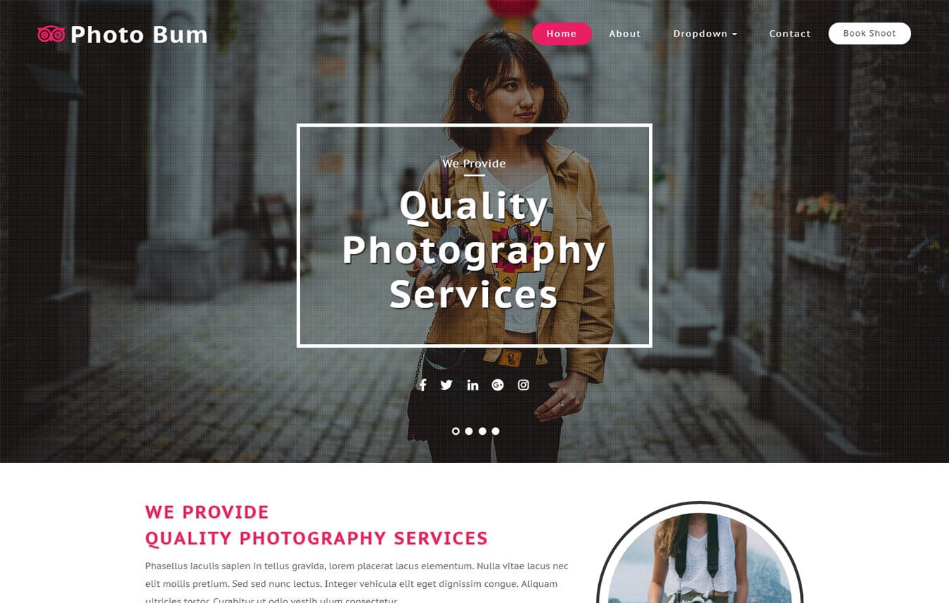 Photo Bum Photo Gallery Category Bootstrap Responsive Web Template.