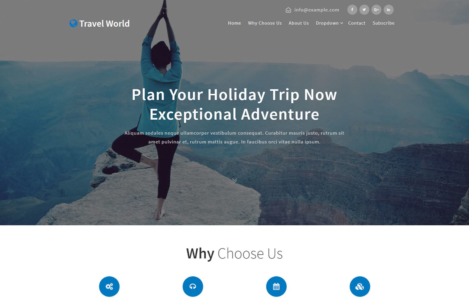 Ticker Travel web and mobile website template for free by w3layouts